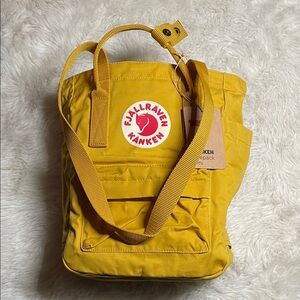 Kånken Yellow Mini Totepack Backpack